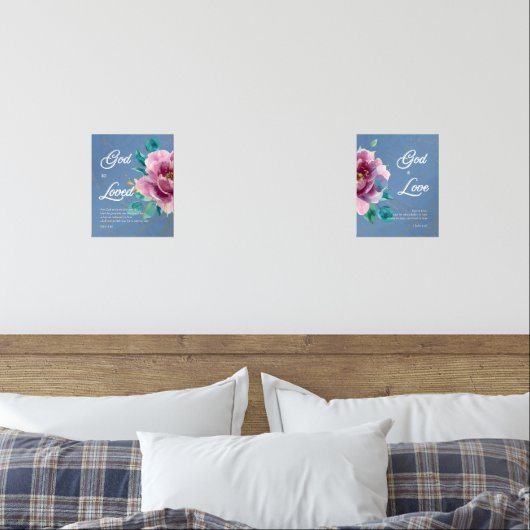 Dieu si aimé et Dieu est Loin Écriture chrétienne (Chambre à coucher)
