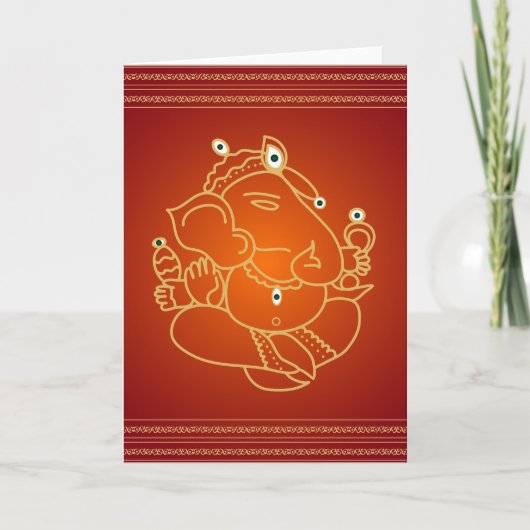 Dieu SriGanesha - carte (Devant)