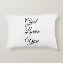 Dieu t'aime Coussin d'accent