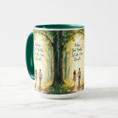 Dieu United Woodland Marriage Mug (Devant gauche)