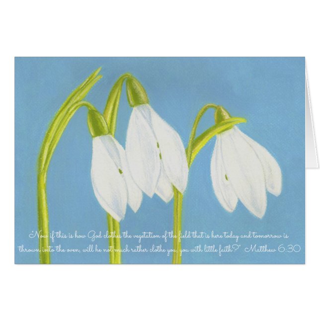 Dieu vêtx la végétation Field~Scripture~SnowDrops (Devant Horizontal)