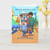 Dieu voit et entend des cris pour la carte de guér (Fleur jaune)