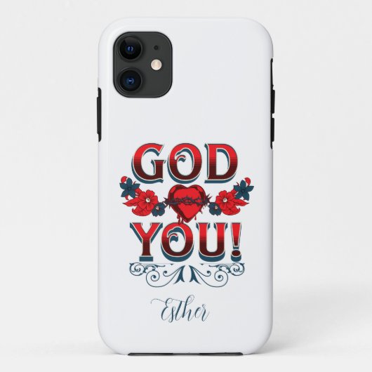 Dieu vous aime iPhone / coque ipad (Dos)
