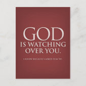 Dieu vous regarde. Carte postale bourguignonne. (Devant)