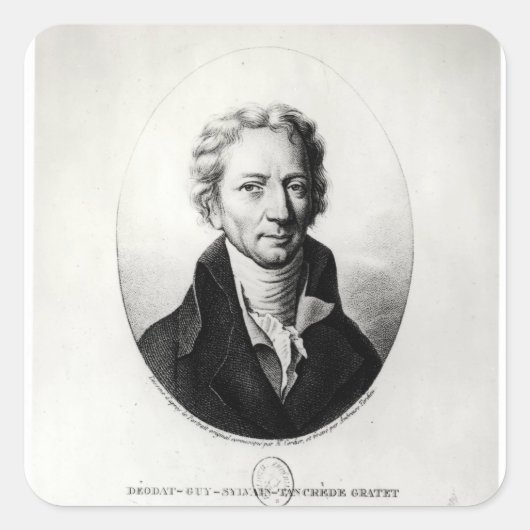 Dieudonne Dolomieu Vierkante Sticker (Voorkant)