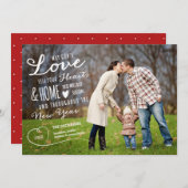 Dieu's Love Holiday Carte photo / Red Back (Devant / Derrière)