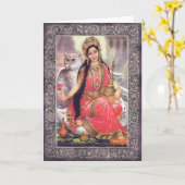 Dieux/Déesse indiens - Carte de voeux (Fleur jaune)