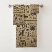 Dieux et hiéroglyphes égyptiens antiques (En situation)