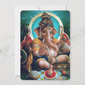 Dieux indiens Ganesha - Carte de voeux (Devant)