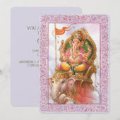 Dieux indiens/Ganesha - Carte d'invitation (Devant / Derrière)