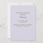 Dieux indiens/Ganesha - Carte d'invitation (Dos)