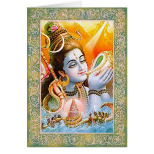 Dieux indiens/Lord Shiva - Carte pour notes