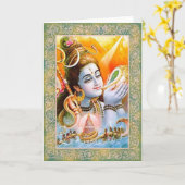 Dieux indiens/seigneur Shiva - carte de voeux (Fleur jaune)