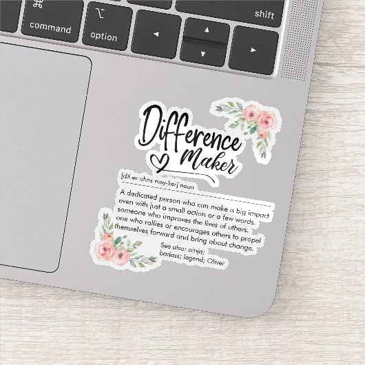 Difference Maker Definition Appreciation for her Sticker (Detail)