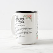 Difference Maker Definition Appreciation for her Tweekleurige Koffiemok (Voorkant links)