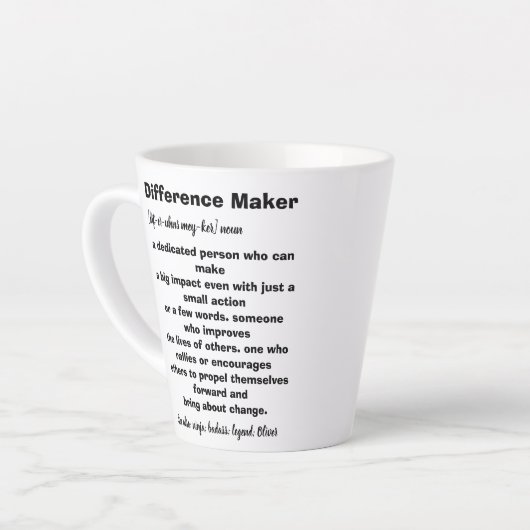 Difference Maker Definition Inspirerend Latte Mok (Linkerhoek)