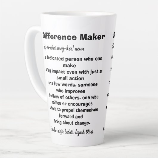 Difference Maker Definition Inspirerend Latte Mok (Linkerhoek)