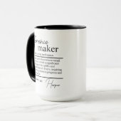 Difference Maker Mok, gepersonaliseerde Difference Mok (Voorkant links)