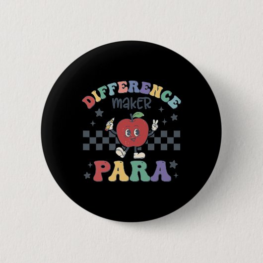 Difference Maker Para Teacher ParaProfessional Par Ronde Button 5,7 Cm (Voorkant)