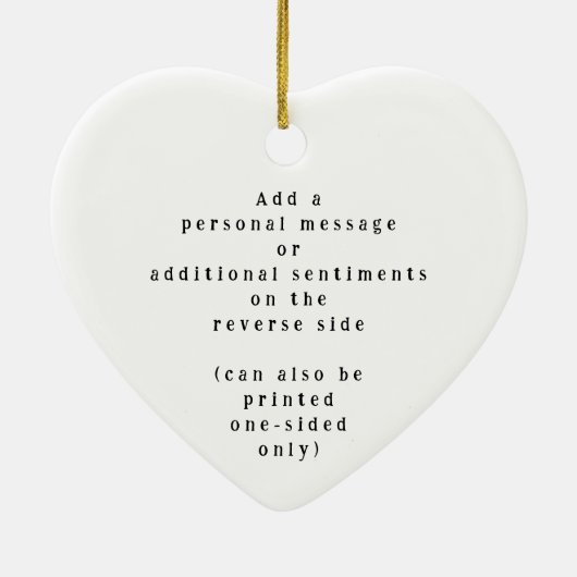 "Difference You've Made" Personalized Name Message Keramisch Ornament (Achterkant)