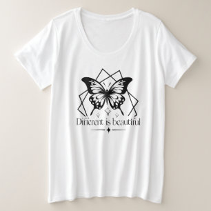 Différent Est Belle Citation Inspirante T-Shirt