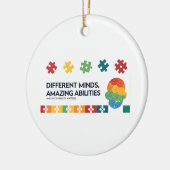 Different Minds Amazing Abilities Awareness Art Keramisch Ornament (Links)