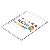 Different Minds Amazing Abilities Awareness Art Notitieboek (Linkerzijde)