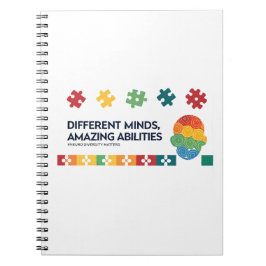 Different Minds Amazing Abilities Awareness Art Notitieboek