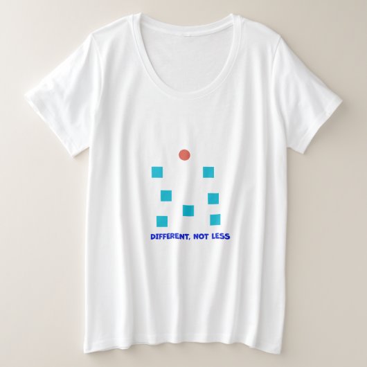 Différent, pas moins Illustration de formes inclu (Design devant)