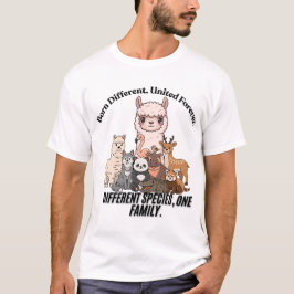 Different Species One Family Animal Art T-shirt