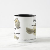 Différent ! Tasse à l'envers de hibou (Centre)