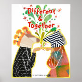 Different & Together Pride Poster – Unity Art Prin (Voorkant)