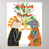Different & Together Pride Poster – Unity Art Prin (Voorkant)