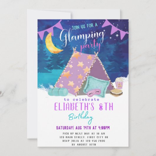 Différentes conceptions Carte d'invitation d'anniv (Devant)