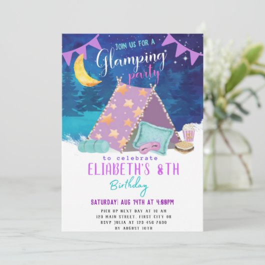 Différentes conceptions Carte d'invitation d'anniv (Debout devant)