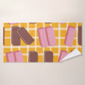 Différentes gaufres aromatisées sans soudure arriè (Serviette de bain)