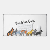 Différentes races de chiens en rangée (Clavier et souris)