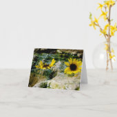 Differentie van Opinion Note Card Kaart (Gele Bloem)