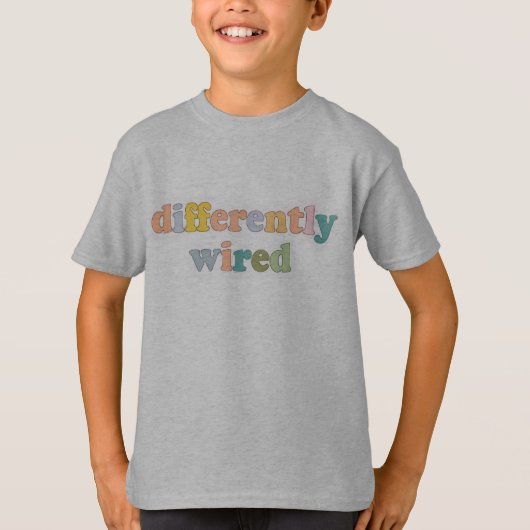 Differently Wired Kids’ T-Shirt (Voorkant)