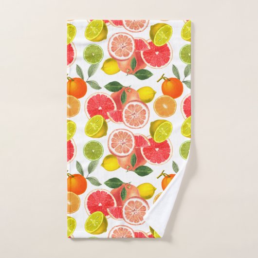 Différents agrumes (Serviette à main)