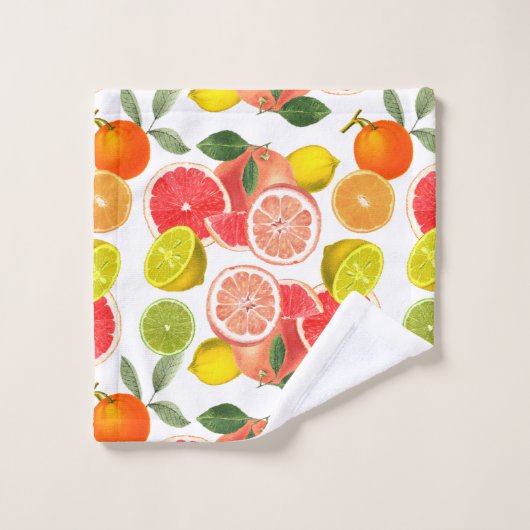 Différents agrumes (Gant de toilette)