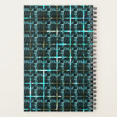 Différents échecs, carrés ou cyan image sous grill (Dos)