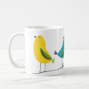 Différents oiseaux colorés sur un MUG
