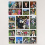 Difficile 18 Collage de photos de famille Puzzle<br><div class="desc">Customisez ce puzzle photo stimulant avec 18 photos disposées dans un montage en grille, avec une grande image et le reste petit. Parfait pour les photos de famille ou les photos mariages. Ajoutez vos propres photos et texte pour un cadeau magnifique et unique. Frame-le une fois que vous avez fini...</div>
