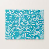 Difficile Abstrait Aqua Bird of Paradise Puzzle (Horizontal)