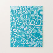 Difficile Abstrait Aqua Bird of Paradise Puzzle (Vertical)