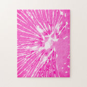 Difficile Abstrait Pink Hollyhock Flower Puzzle (Vertical)