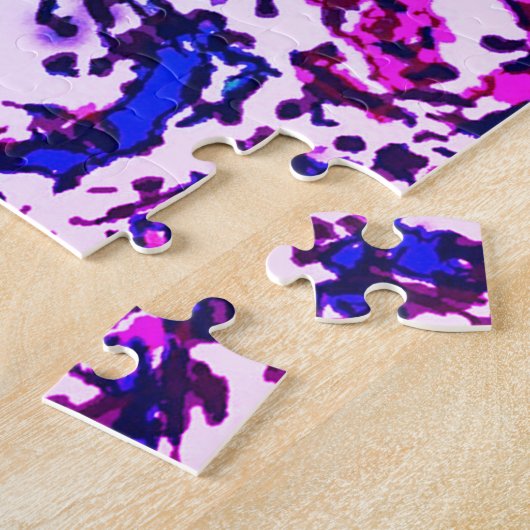 Difficile Bleu Pink Baril Cactus Flower Puzzle (Côté)