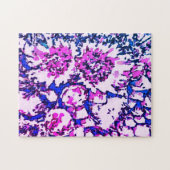 Difficile Bleu Pink Baril Cactus Flower Puzzle (Horizontal)