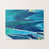 Difficile Moderne Turquoise Agave Puzzle (Horizontal)